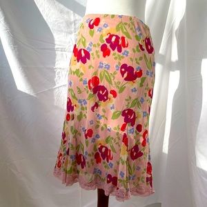 Pretty Floral vintage skirt Express S